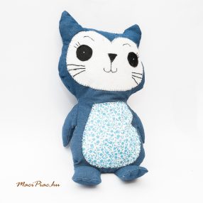   Farmer anyag hatású szövetből készült cica, macska Handmade! 