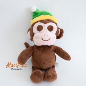   Plüss majom zöld sárga szélű manó sapkában PROMIDEA London