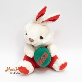   Coca-Cola téli plüss nyúl Érezd Coca Cola feliratú tojással