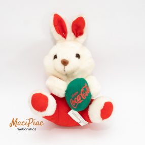   Coca-Cola téli plüss nyúl Érezd Coca Cola feliratú tojással