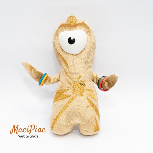 2012-es Official Product of London Golden Bear Product Olimpiai Wenlock plüss szörny