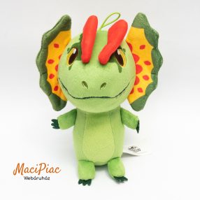   Universal Studios Jurassic World plüss dínó, dinoszaurusz Dilophoszaurusz (akasztós) Tesco 