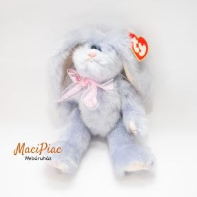   Plüss TY 1993-as Attic treasure Azalea kék nyúl, nyuszi barna hímzett címkés
