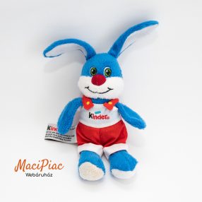   Kinder plüss nyúl, nyuszikantáros nadrágban hímzéssel (szeme hímzett)