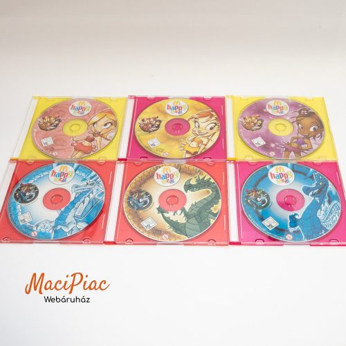 McDonald's Happy Meal - Fairies And Dragons PC-játék (Purple/Yellow /Red Fairy, Blue/Green/Ice Dragon) (2008) 8 CD-ROM + 8 CD tok  