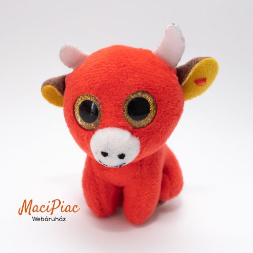 2017 McDonald's TY teenie Beanie Boos plüss piros tehén