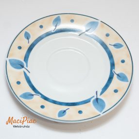   Porcelán kis mini tányér kék falevél mintával Kaffeetasse Domestic Michelle Porzellan