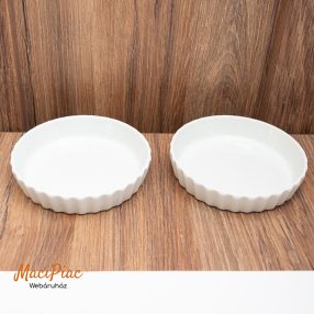   Porcelán Francia kis sütő tálkák süteményes serpenyő Jelzett PILLIVUYT 2 db