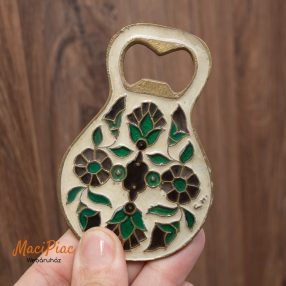   Sörnyitó, üvegnyitó tűzzomác díszítésű 1 oldalas virág mintás Ritkaság és különlegesség! Osztrák hagyatékból