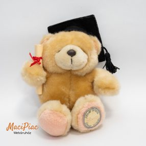   Plüss maci diploma osztóra, ballagásra Forever Friends (avatás sapkában, diplomával)