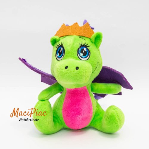 Plüss zöld sárkány Simba Toys Safiras Neon Princess 4 féle színben ( neon zöld)