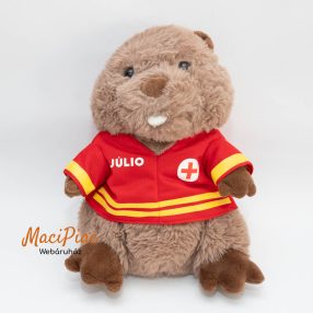 Plüss hód Auchan Júlio (mentős)