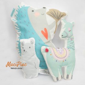   Textil baba párnák sünis, lámás és macis 3 db (little nice things)