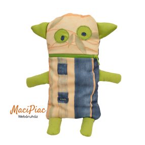   Textil bagoly figura, cipzáros tároló résszel Eredeti Ir mela