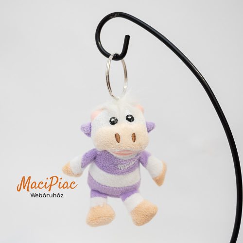 Plüss Milka tehén, boci kulcstartó