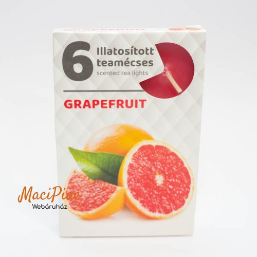 Illatos teamécsesek GRAPEFRUIT illatban 6 db-os