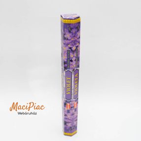   Viola virág illatú kézzel készített indiai füstölő szálak VIOLET (HEM 20 szállas)