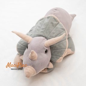   ASDA Plush Soft Toy Dinosaur Triceratops plüss szürke-kék nagy dínó, dinoszaurusz 
