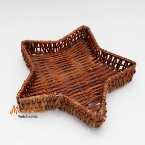   Fonott vessző csillag alakú kis kínáló, erős, merevített