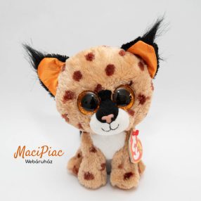   TY Plüss Beanie Boos, 15 cm - Buckwheat barna hiúz csillogó szemekkel Ritkaság! Címkés!