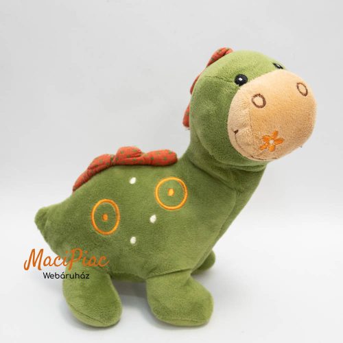 Plüss zöld dino, dinoszaurusz Small foot Soft plush toy (hímzett minta)