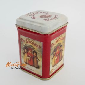   Szögletes levehető tetejű kicsi fémdoboz Vintage Chocolate Ph. Suchard Neuchatel Tin - Etsy csokoládés Német 1980