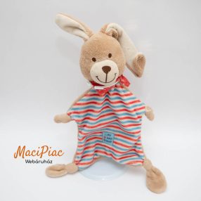   Babának alvóka, alvókendő, rongyi, morzsolgatókendő nyuszis TÉPŐZÁRAS FÜLLEL RÖGZÍTHETŐ