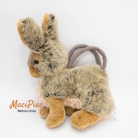   Élethű barna nyuszi, nyúl alakú táska (kézben, karon hordható)
