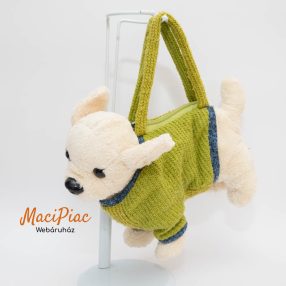   Plüss csivava kutya alakú kézben vagy  hordható táska gyerekeknek