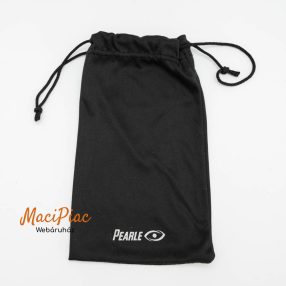   Fekete összehúzható selyem szemüvegtok PEARLE márka német