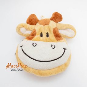   Zsiráf fej alakú plüss kulcstartó egy terű kis tároló belső rész Florett textil