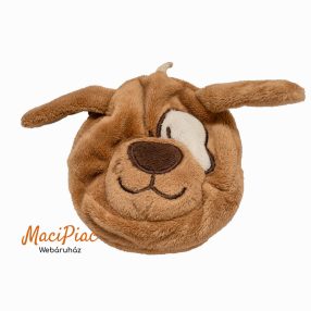  Kutya fej alakú plüss kulcstartó egy terű kis tároló belső rész Florett textil