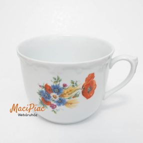   Porcelán mezei virág (búza, pipacs, búzavirág) mintás bögre KAHLA jelzett Német