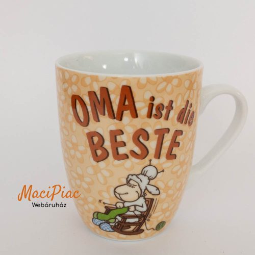 Porcelán Német bögre NICI 28467 Tasse "OMA ist die BESTE"