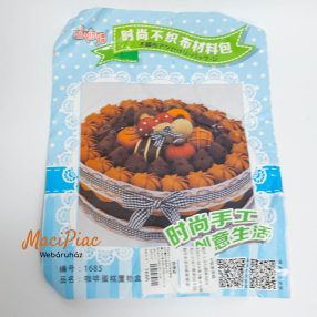   Filcből készíthető élethű torta dekoráció (saját összerakás, kreítív munka)