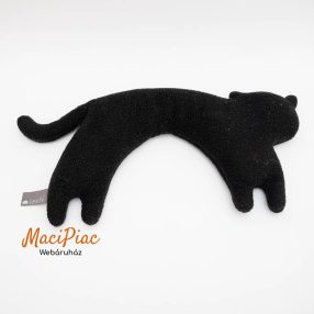   Plüss LESCHI hőpárna - gabonapárna mikrohullámú sütőhöz - fekete macska