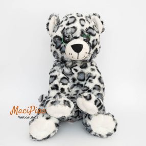   Plüss fehér tigris csillogós zöld szemmel Bear Factory 2001 ölelnivaló, puha, hátán zseb