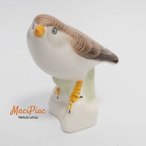   Porcelán madár nipp, dekoráció jelzett Budapest Aquincum (régi, farka hegye letört)