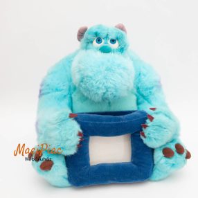   Disney Pixar Monsters INC. Szörny Rt. Sulley (Sullivan) kék plüss fényképtartóval a kezében fotó helyezhető bele
