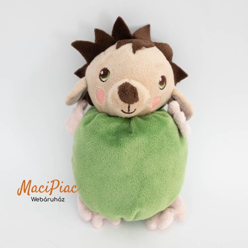 D7- DOUDOU PELUCHE H&M HetM HERISSON VERT BEIGE MARRON plüss zöld hasú puha sün, süni, sündisznó