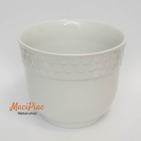   Német BAVARIA fehér porcelán kaspó 2 db együtt Bavaria Bereuther Waldsassen 103