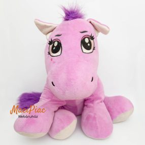   Plüss lila póni, póniló nagy méretű, ölelnivaló Flos toys