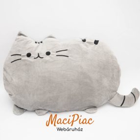   Plüss párna Pusheen egy rajzfilmhős macska szürke színű új!