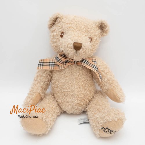 Plüss maci Prestige Flowers Teddy Bear Bézs szín - Kézzel készített