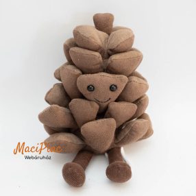   Jellycat plüss élethű puha fenyő toboz, bőrhatású anyagból