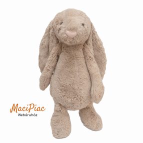   Plüss világosbarna, drapp színű nyúl, nyuszi Jellycat márka nagyobb méretű