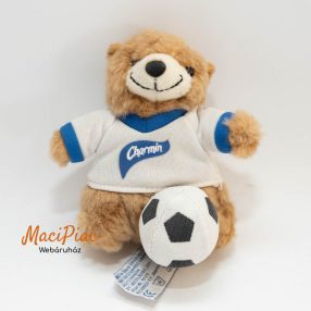   Plüss barna focista, labdával maci (puha) Russ márka Charmin Reklámfigura, Russ Charmin Promotional 