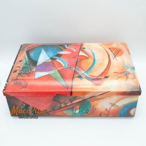   Felnyitható tetejű vintage kekeszes fém doboz Nürenberg Germany wassily candinsky sammerte E.OTTO Schmidt