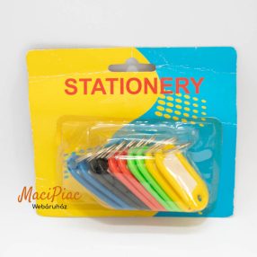   Kulcstartó biléta, írható kis tábla 10 db különböző színekben STATIONERY GERMANY