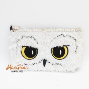   Eredeti Harry Potter tolltartó Hedwig, bagoly fehér szőrme, hátoldala műbőr